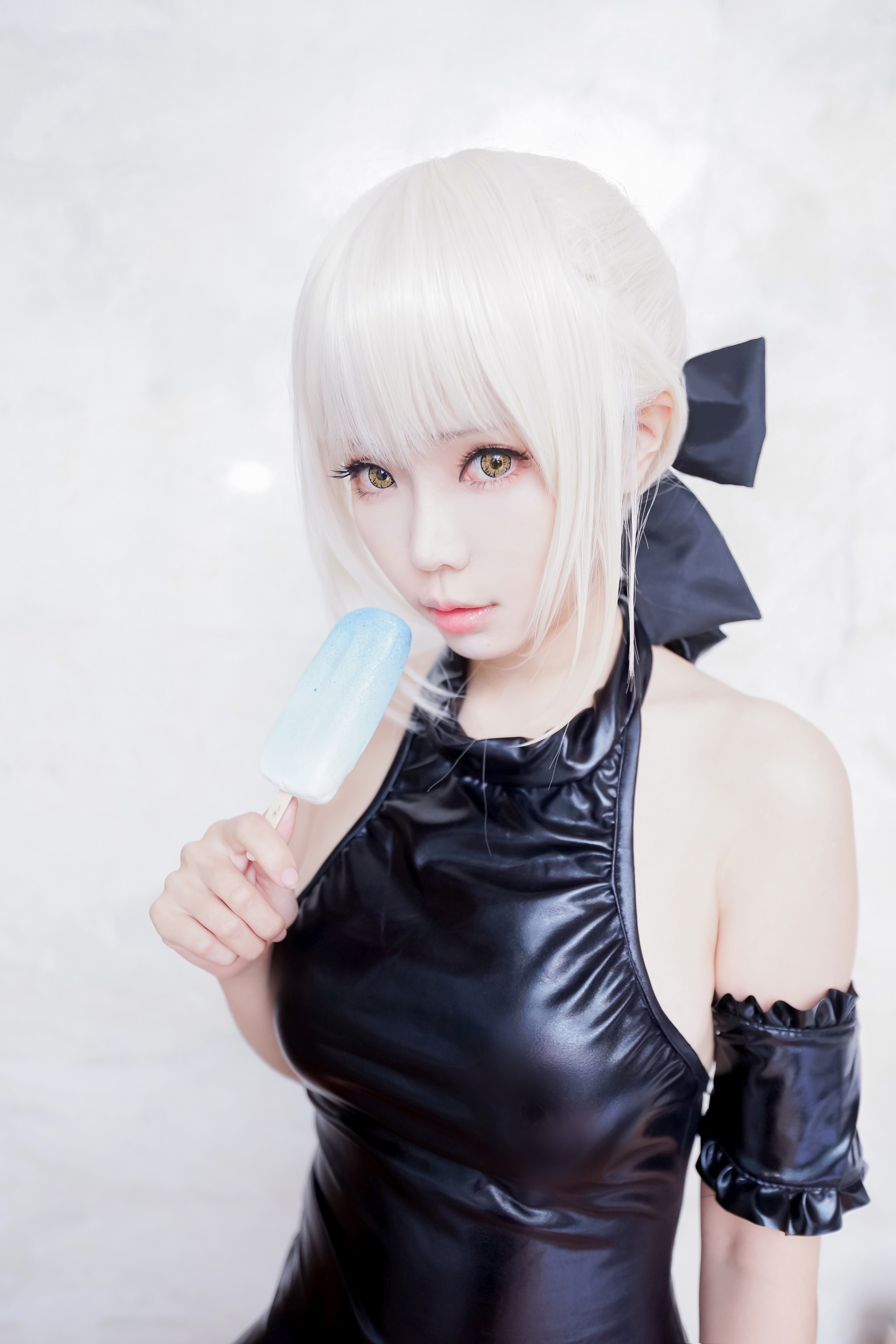 ElyEE子 - NO.037 黑皮泳裙 [15P]-XikXak